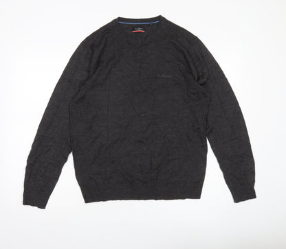 Pierre Cardin Men’s Grey L Pullover Jumper Crew Neck Knit