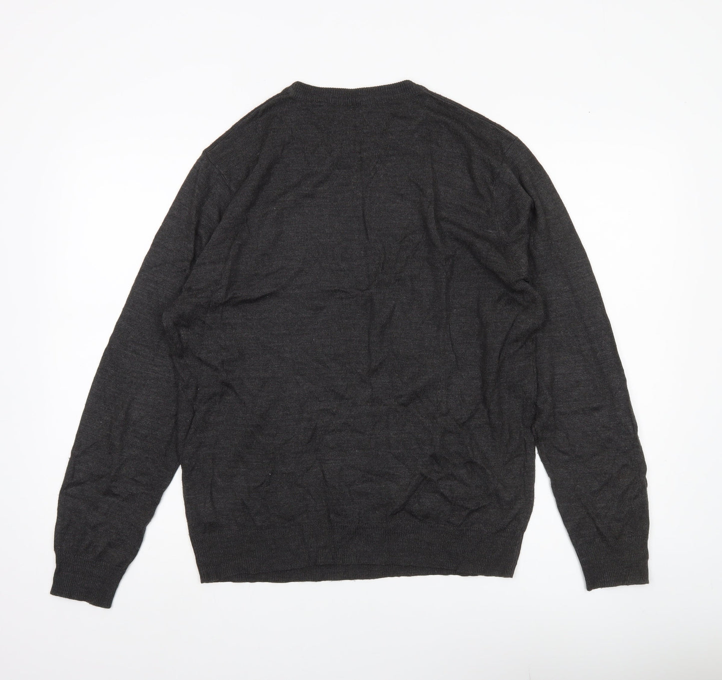 Pierre Cardin Men’s Grey L Pullover Jumper Crew Neck Knit