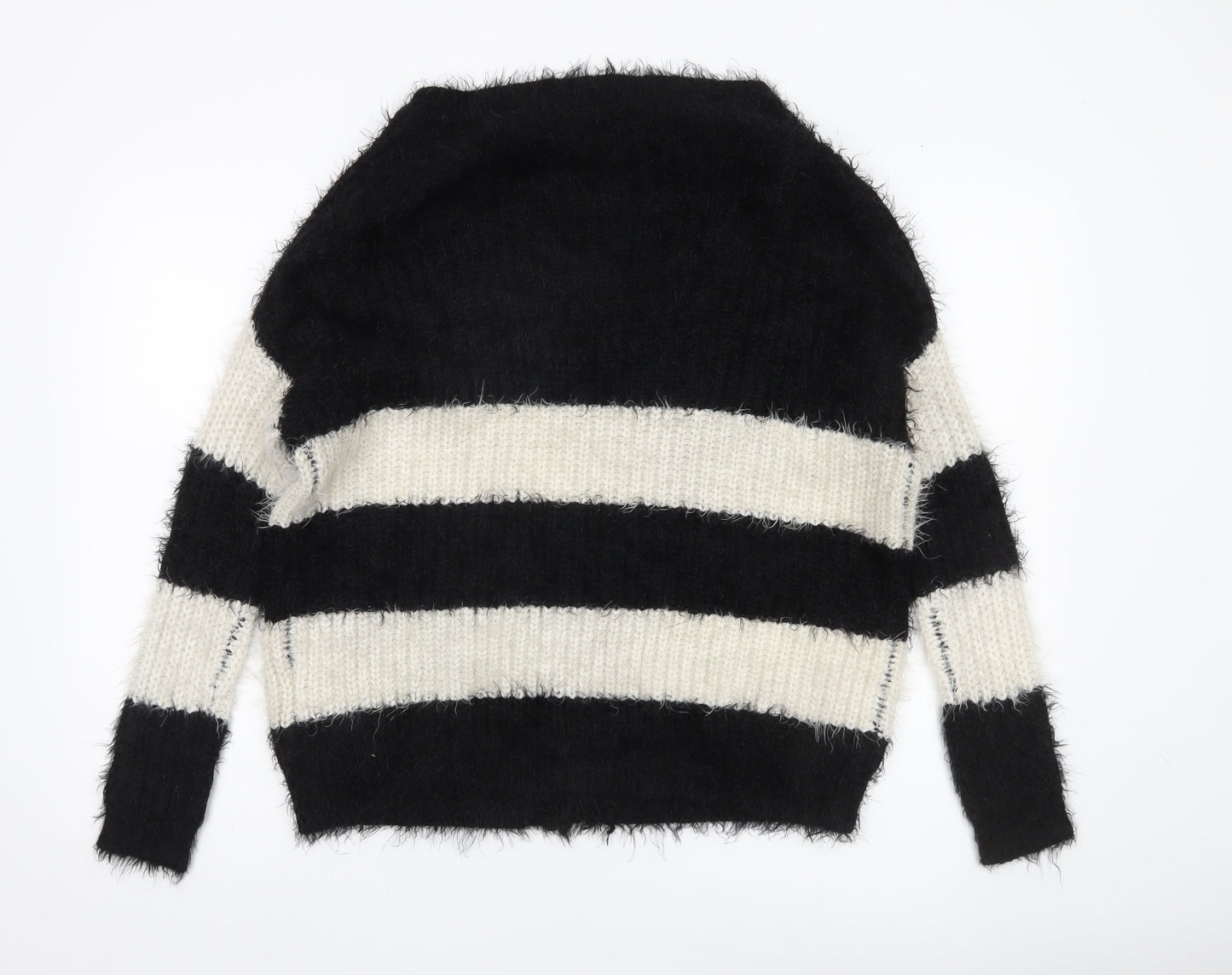 Republic Women’s Black White Striped Chunky Cardigan Size S