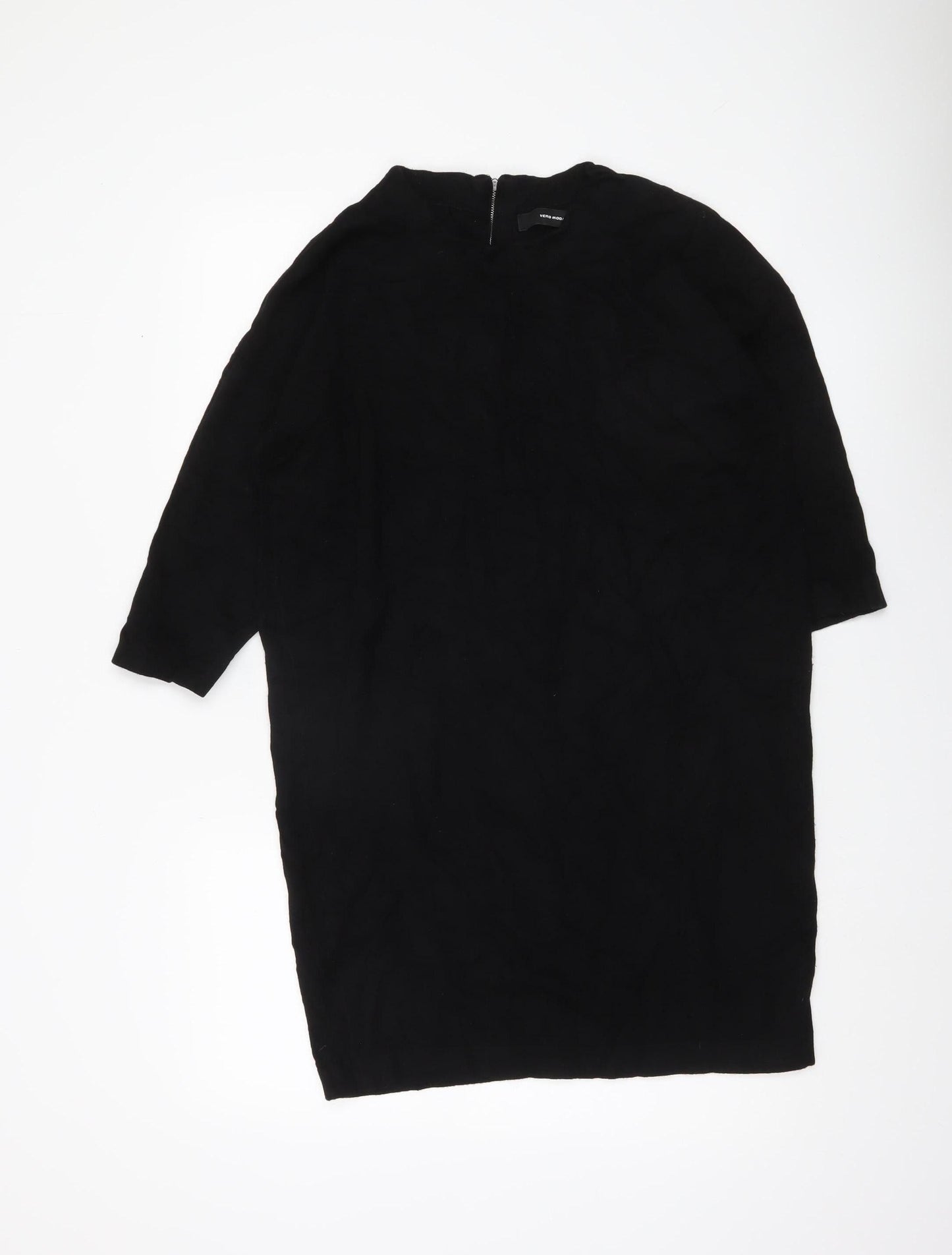 Womens UK Size L VERO MODA Black Tunic Jumper