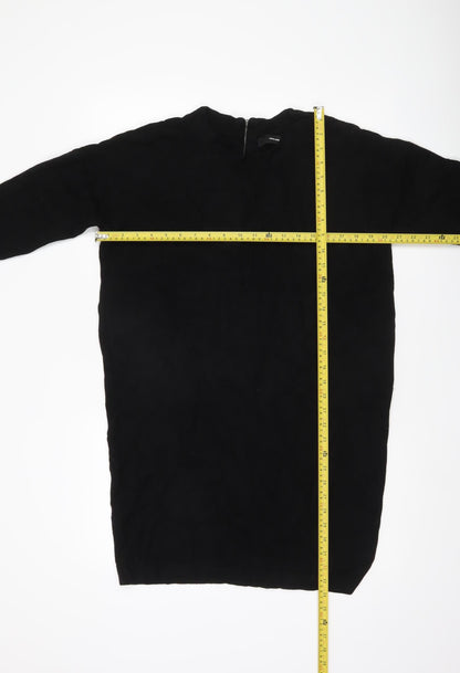 Womens UK Size L VERO MODA Black Tunic Jumper