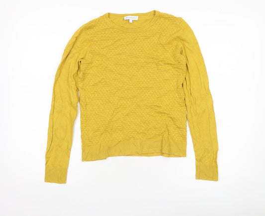 Womens UK Size 6 Warehouse Yellow Pullover Jumper