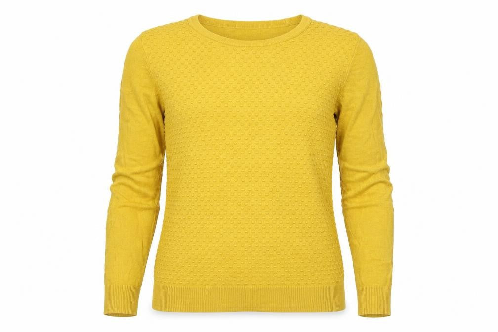 Womens UK Size 6 Warehouse Yellow Pullover Jumper