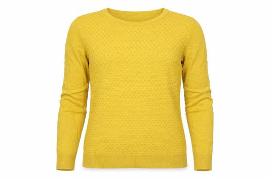 Womens UK Size 6 Warehouse Yellow Pullover Jumper