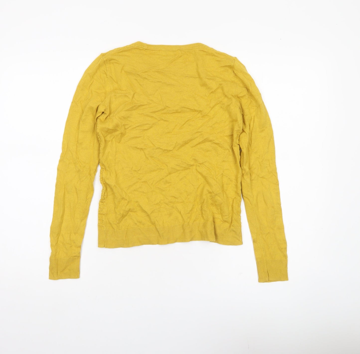 Womens UK Size 6 Warehouse Yellow Pullover Jumper