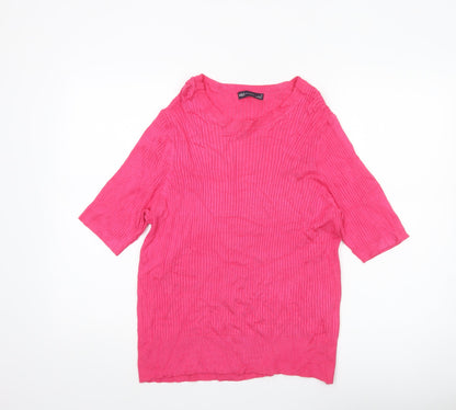 Womens UK Size 18 Marks and Spencer Pink Pullover Jumper