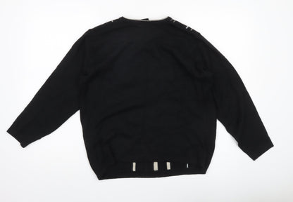 Womens UK Size M NEXT Black Pullover Jumper