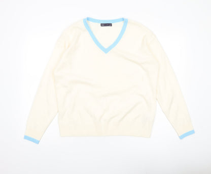 Womens UK Size 14 Marks and Spencer Ivory Pullover Jumper