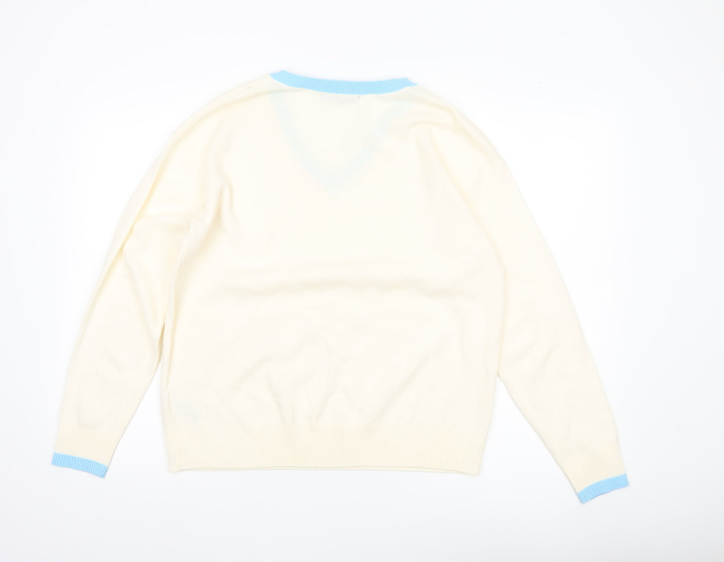Womens UK Size 14 Marks and Spencer Ivory Pullover Jumper