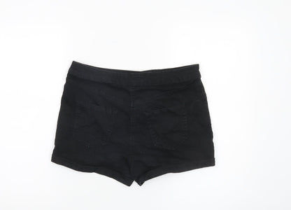 Papaya Women’s Black Denim Stretch Shorts Size 12 Casual