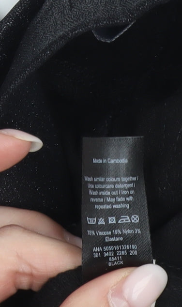 George Womens Black Size 8 Jegging Slim Skinny Trousers