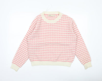 Womens UK Size M Oasis Pink Pullover Jumper