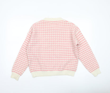 Womens UK Size M Oasis Pink Pullover Jumper