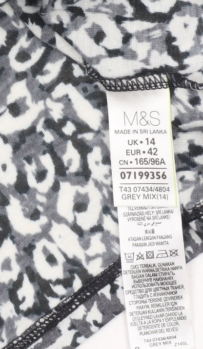 Womens UK Size 14 Marks and Spencer Multicoloured Tunic Blouse