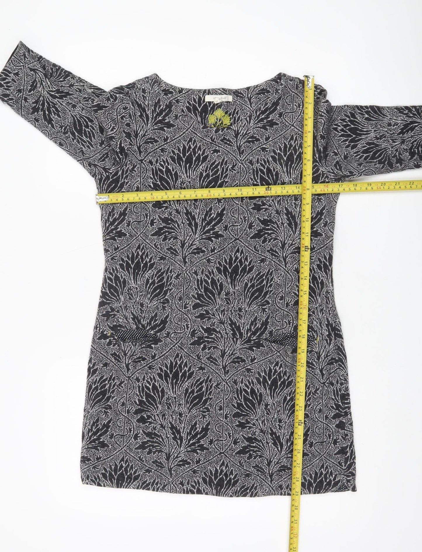 Womens UK Size 8 White Stuff Black Tunic Blouse