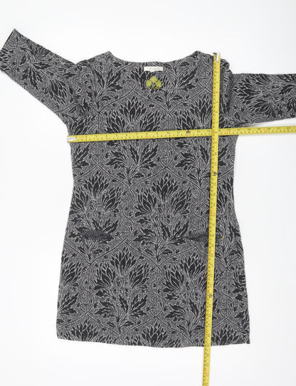 Womens UK Size 8 White Stuff Black Tunic Blouse