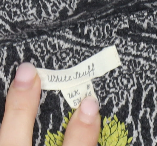Womens UK Size 8 White Stuff Black Tunic Blouse