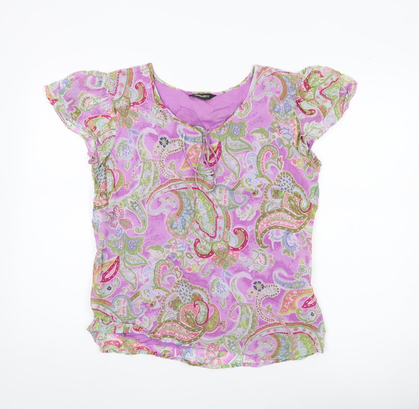 Womens UK Size 14 Pomodoro Multicoloured Tunic Blouse