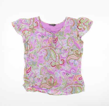 Womens UK Size 14 Pomodoro Multicoloured Tunic Blouse
