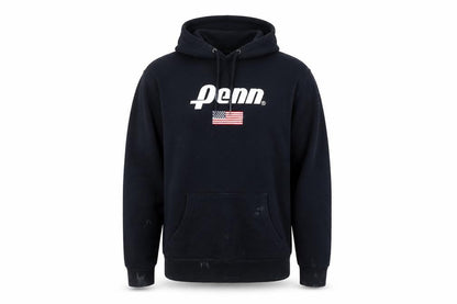 Penn x Primark Men's Black Pullover Hoodie M Logo USA Graphic