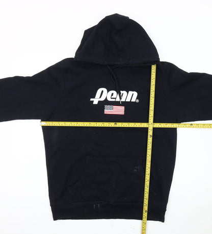 Penn x Primark Men's Black Pullover Hoodie M Logo USA Graphic
