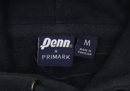 Penn x Primark Men's Black Pullover Hoodie M Logo USA Graphic