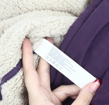 Fat Face Women’s Purple Fur Trim Hooded Puffer Waistcoat Size 10