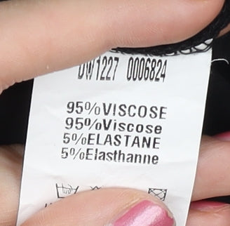 AX Paris Women Black Lace Fit & Flare Dress M Party Cocktail