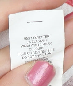 Boohoo Womens White Red Floral Wrap Dress Size 18 V-Neck Long Sleeve