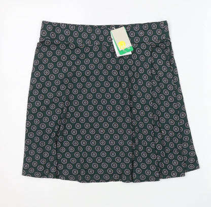 Boden Women’s Green Floral A-Line Knee Length Skirt UK 12