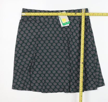 Boden Women’s Green Floral A-Line Knee Length Skirt UK 12