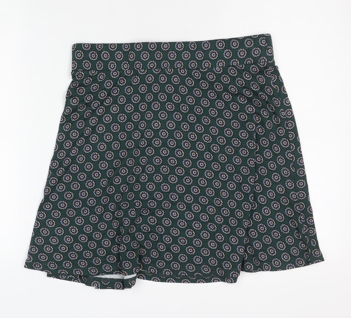 Boden Women’s Green Floral A-Line Knee Length Skirt UK 12