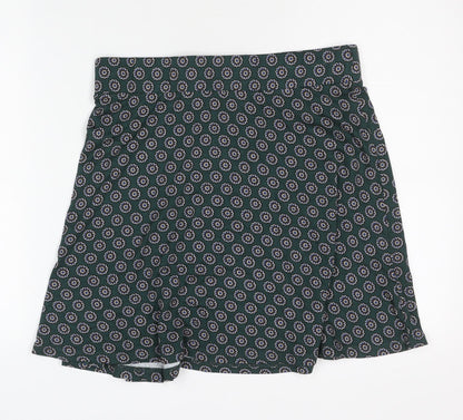 Boden Women’s Green Floral A-Line Knee Length Skirt UK 12