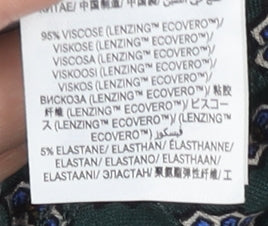 Boden Women’s Green Floral A-Line Knee Length Skirt UK 12