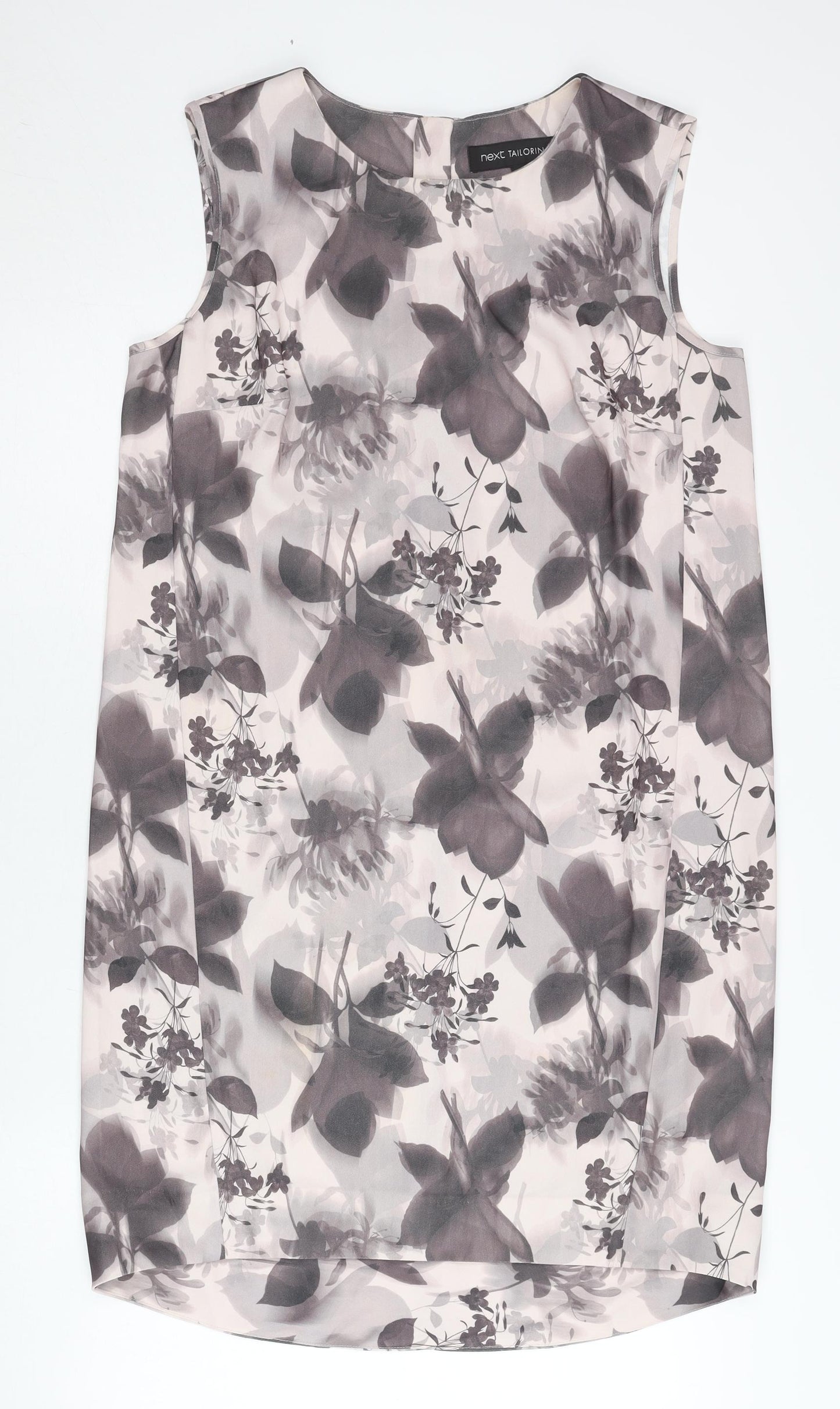 Next Women’s Multicoloured Floral Shift Dress Size 12 Sleeveless Workwear