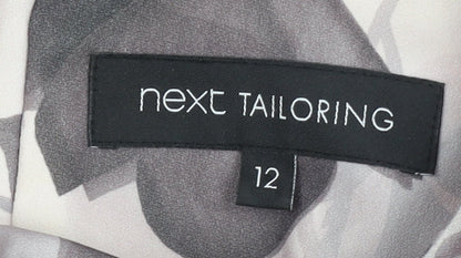 Next Women’s Multicoloured Floral Shift Dress Size 12 Sleeveless Workwear