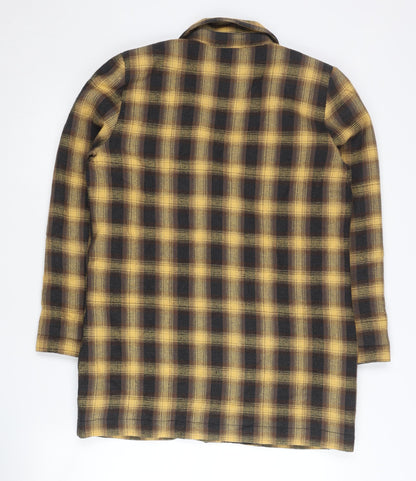 Loft The Original Womens Yellow Check Blazer Jacket M