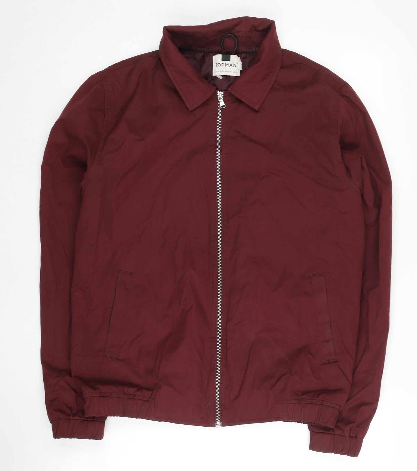 Mens UK Size M Topman Red Basic Jacket