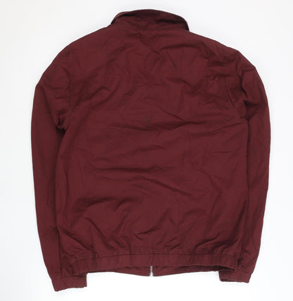 Mens UK Size M Topman Red Basic Jacket