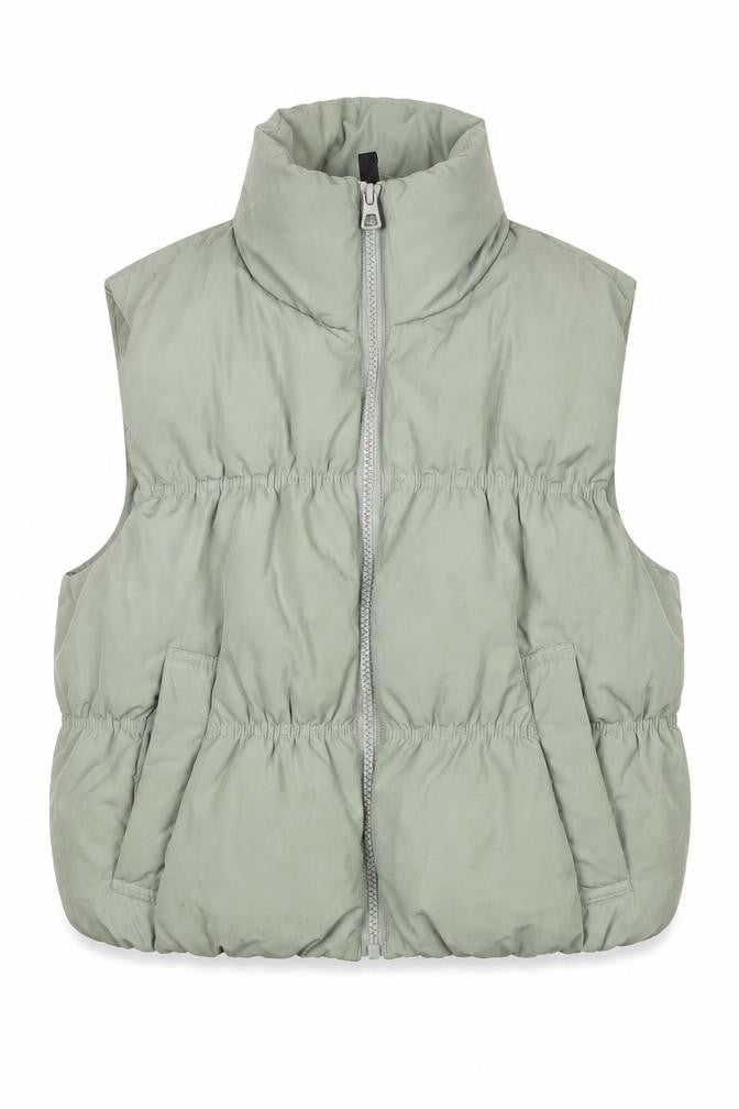 Womens UK Size 6 H&M Green Puffer Jacket
