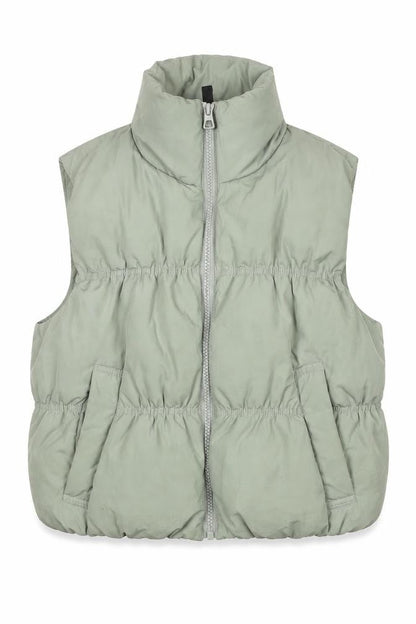 Womens UK Size 6 H&M Green Puffer Jacket