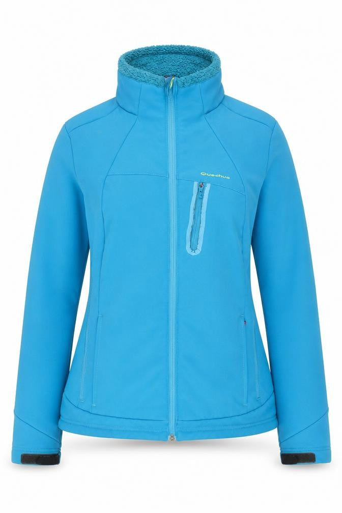 Womens UK Size XS Quechua Blue Soft Shell