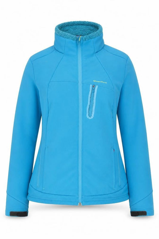 Womens UK Size XS Quechua Blue Soft Shell