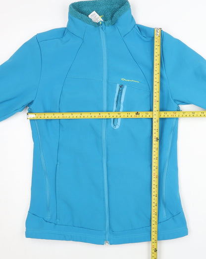 Womens UK Size XS Quechua Blue Soft Shell