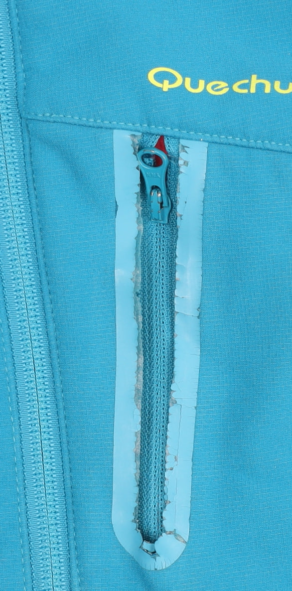 Womens UK Size XS Quechua Blue Soft Shell