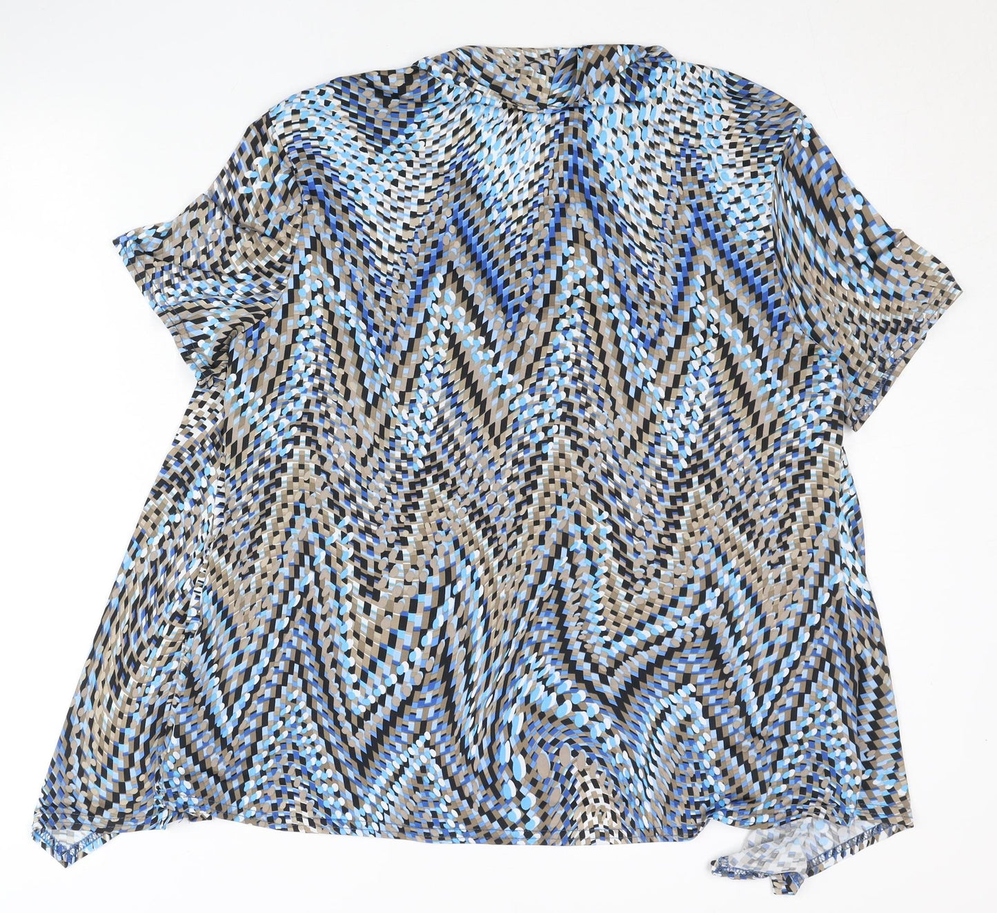 Womens UK Size 18 BASSINI Multicoloured Tunic Blouse