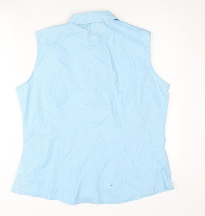 Womens UK Size XL Lee Blue Basic Button-Up