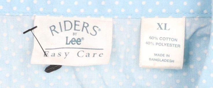 Womens UK Size XL Lee Blue Basic Button-Up