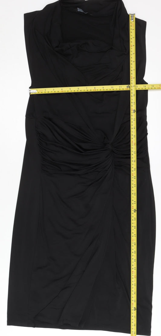 Dorothy Perkins Women’s Black Size 16 Sheath Cocktail Dress