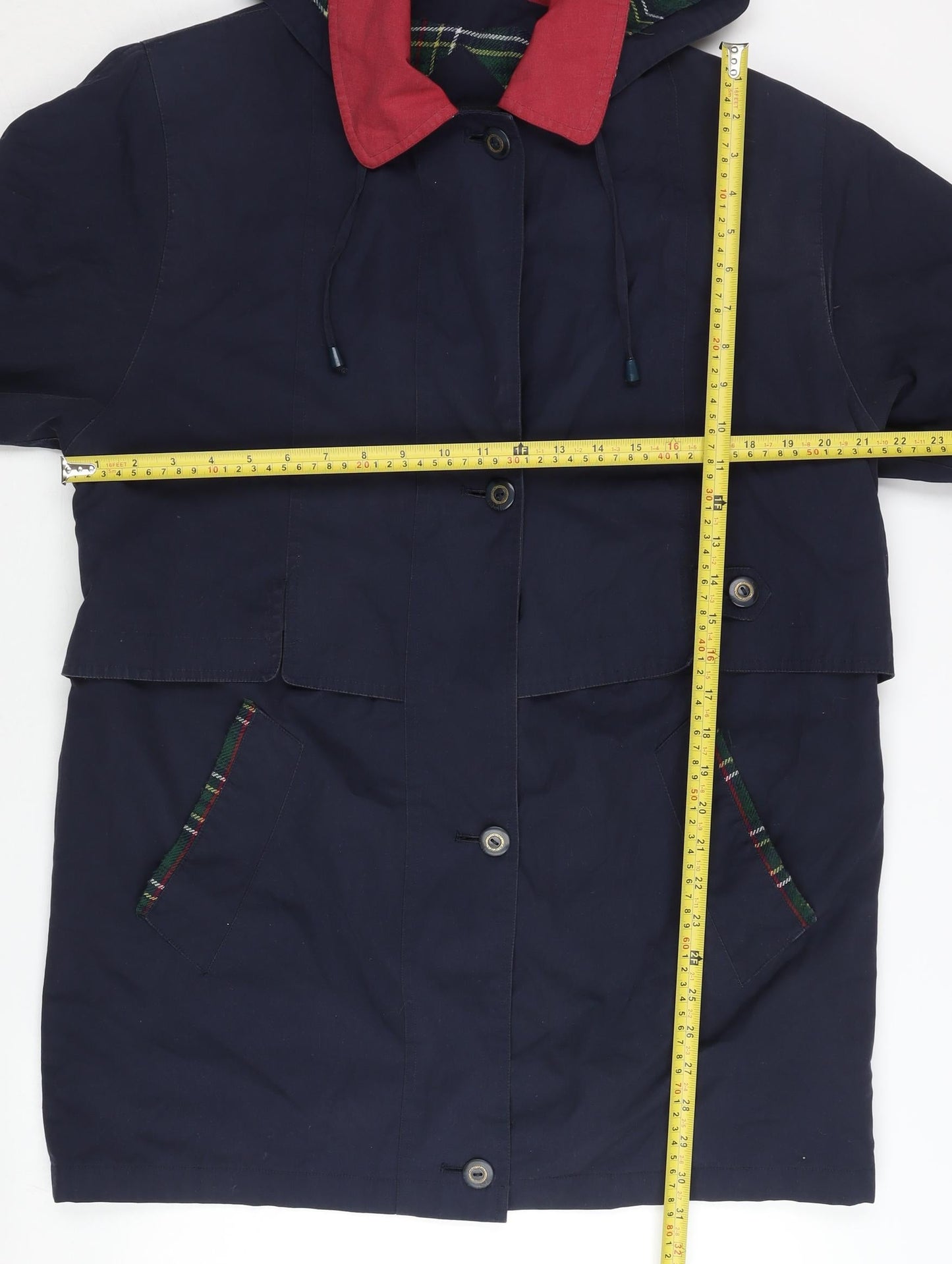 Womens UK Size 12 David Barry Blue Parka Coat